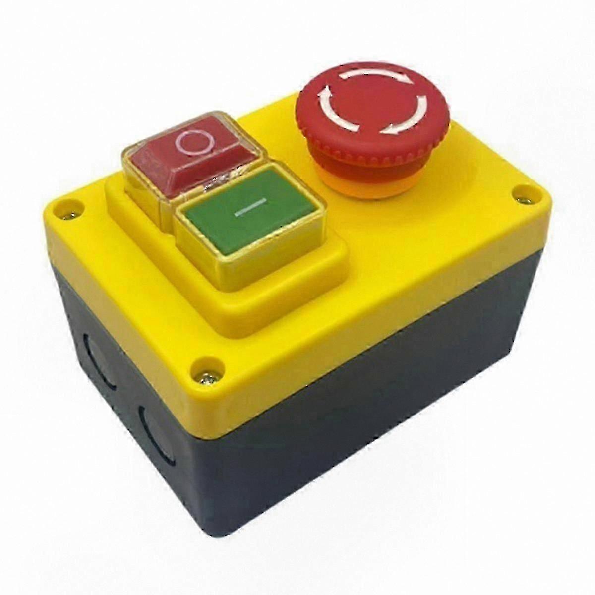 Emergency Stop Push Button Switch, 250V 16A for Electric Tools & Machinery Control