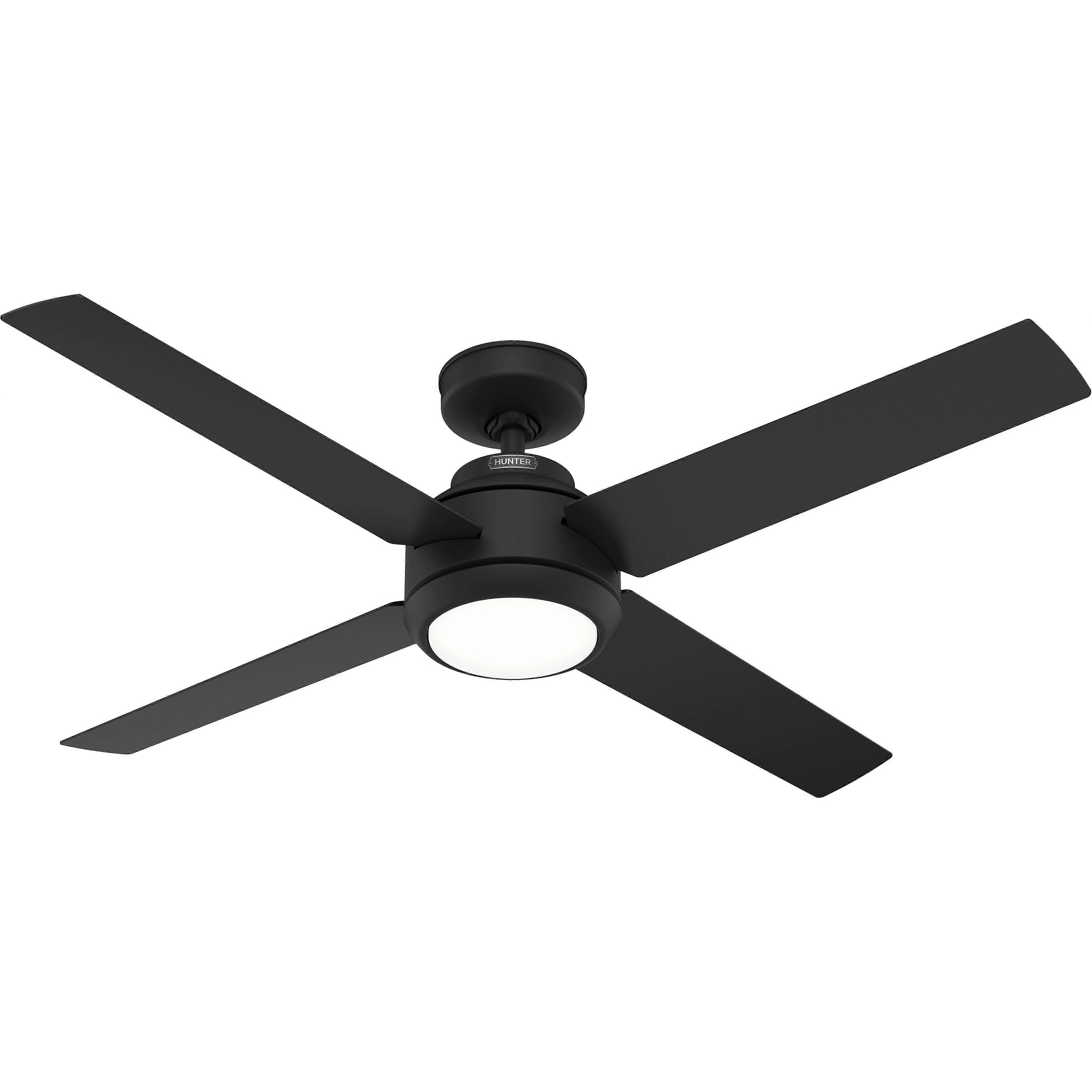 Ventilatore da soffitto DC Greta Black con LED e telecomando