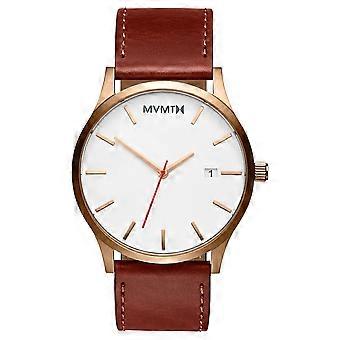 MVMT CLASSIC Rose Gold Natural Men's Watch wristwatch leather MM01-WBR