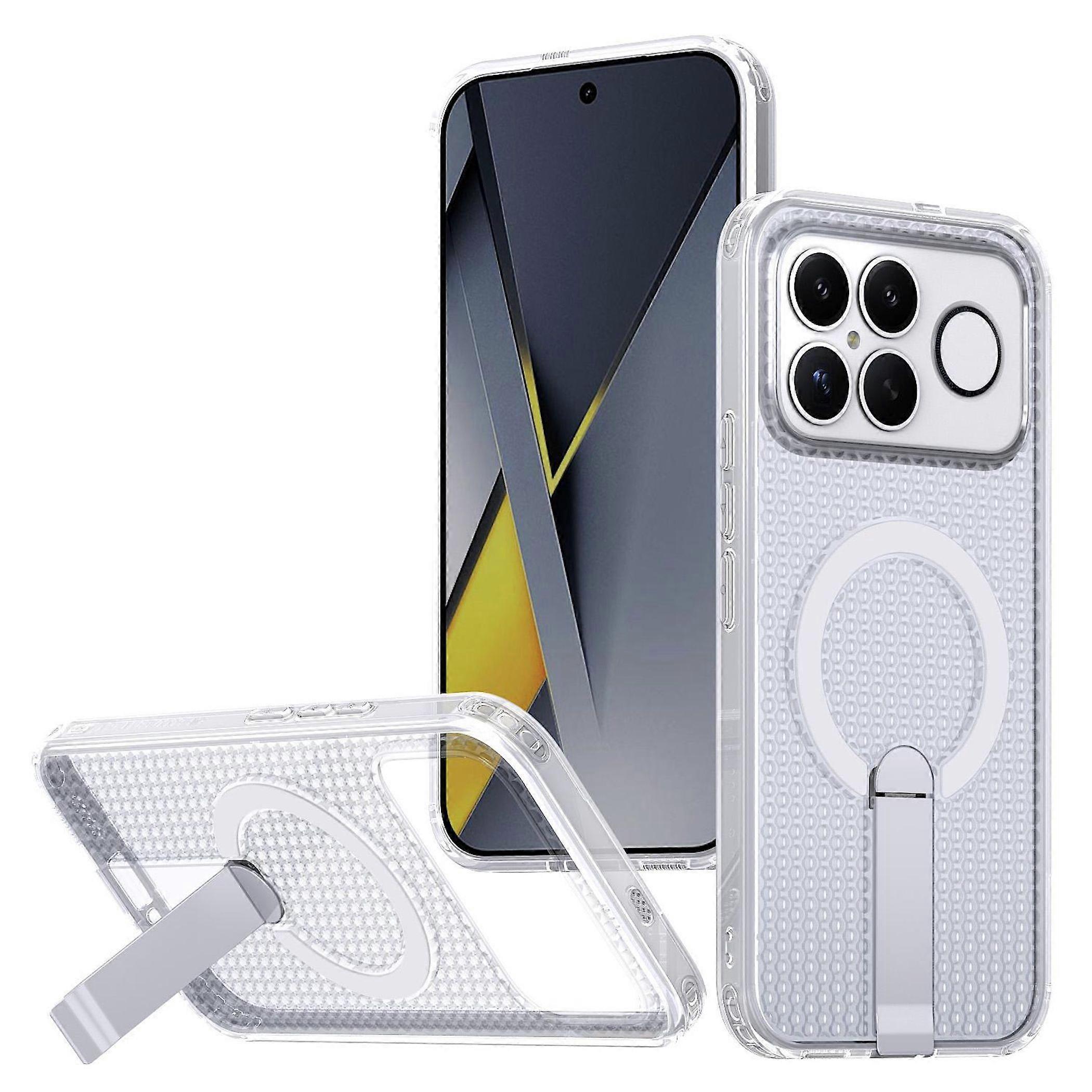 MagSafe Magnetic Phone Case for Xiaomi Poco F8 Ultra Cooling Cover Transparent