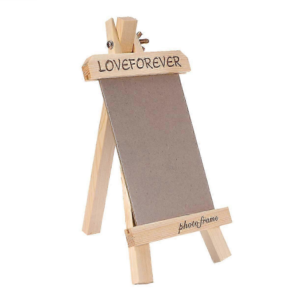 DIY Solid Wood Horizontal Photo Frame, 15x20cm, Rustic, Moisture Resistant, 1pc