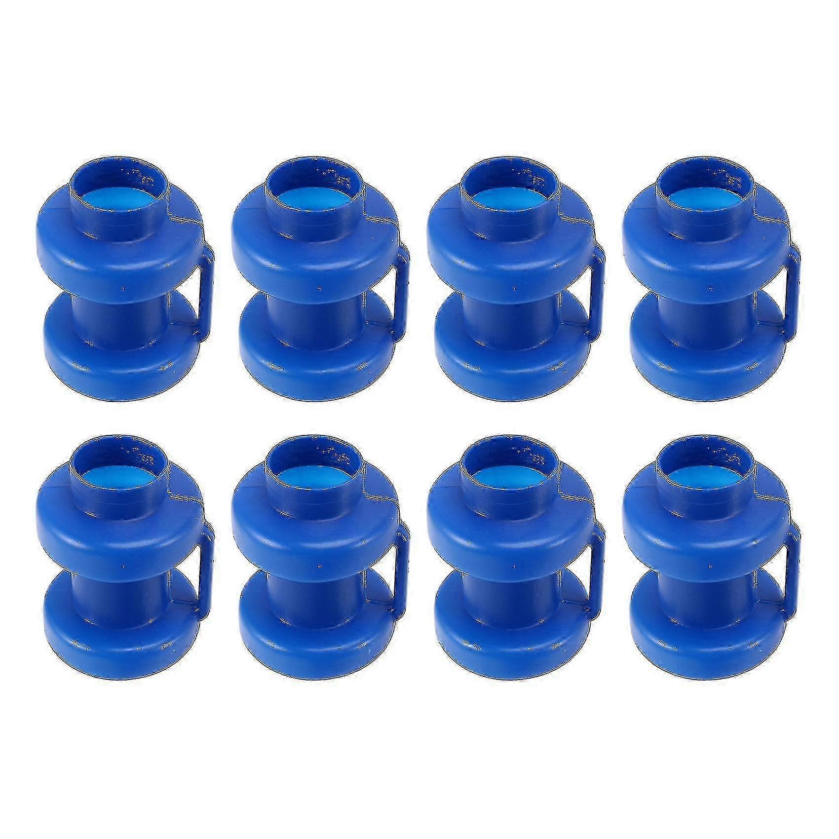 Trampoline fence rail caps, 8-piece set, durable plastic, replaceable for securing safety nets
