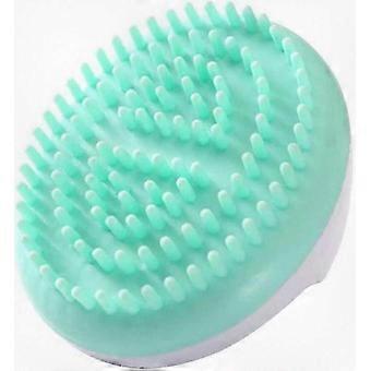 2-pack silikonexfolierande kroppsborsteset, rosa och grön, anticellulitmassageskrubber för kvinnor
