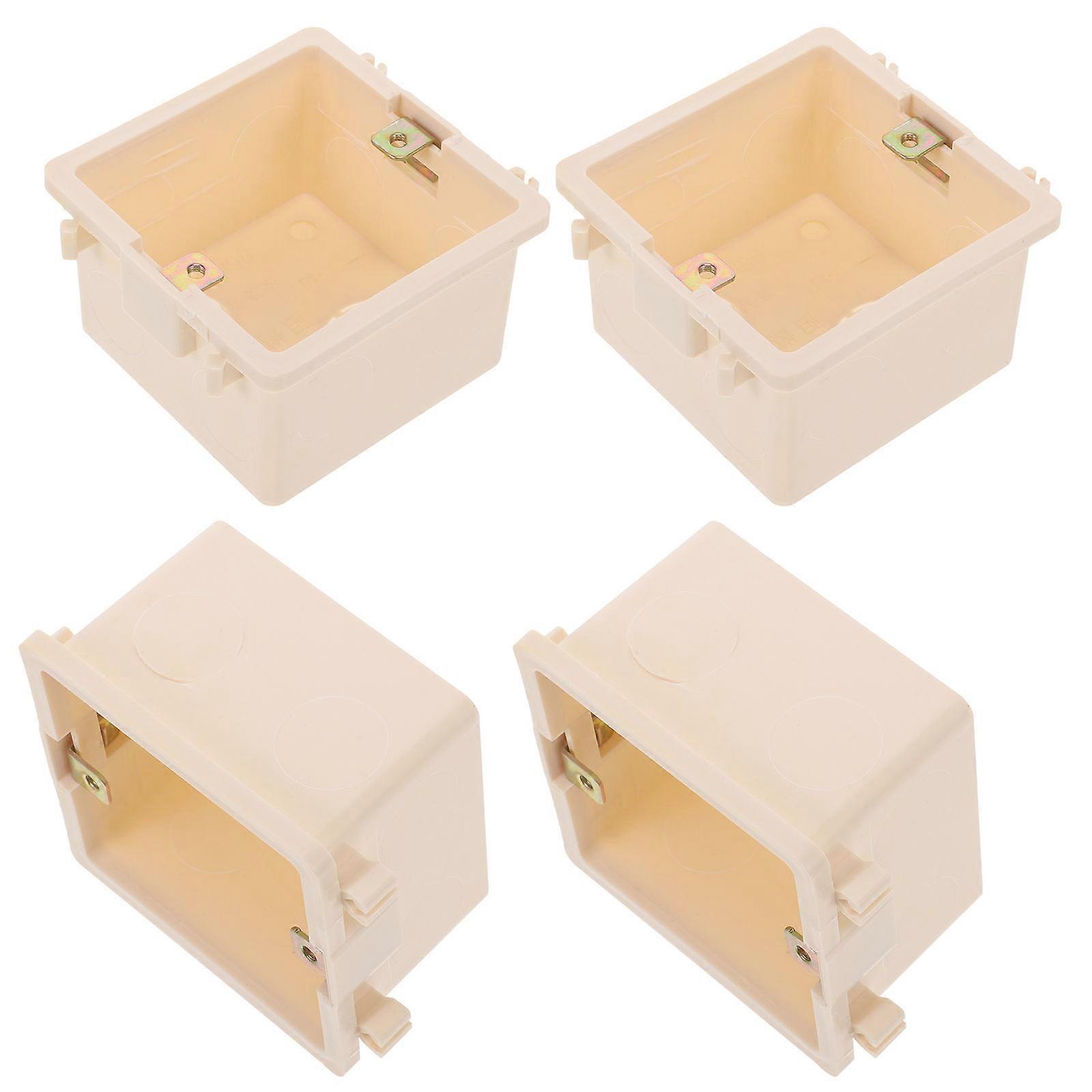 Inflaming Retarding Socket Boxes for Cable Management 4Pcs 86 Type Socket Junction Box