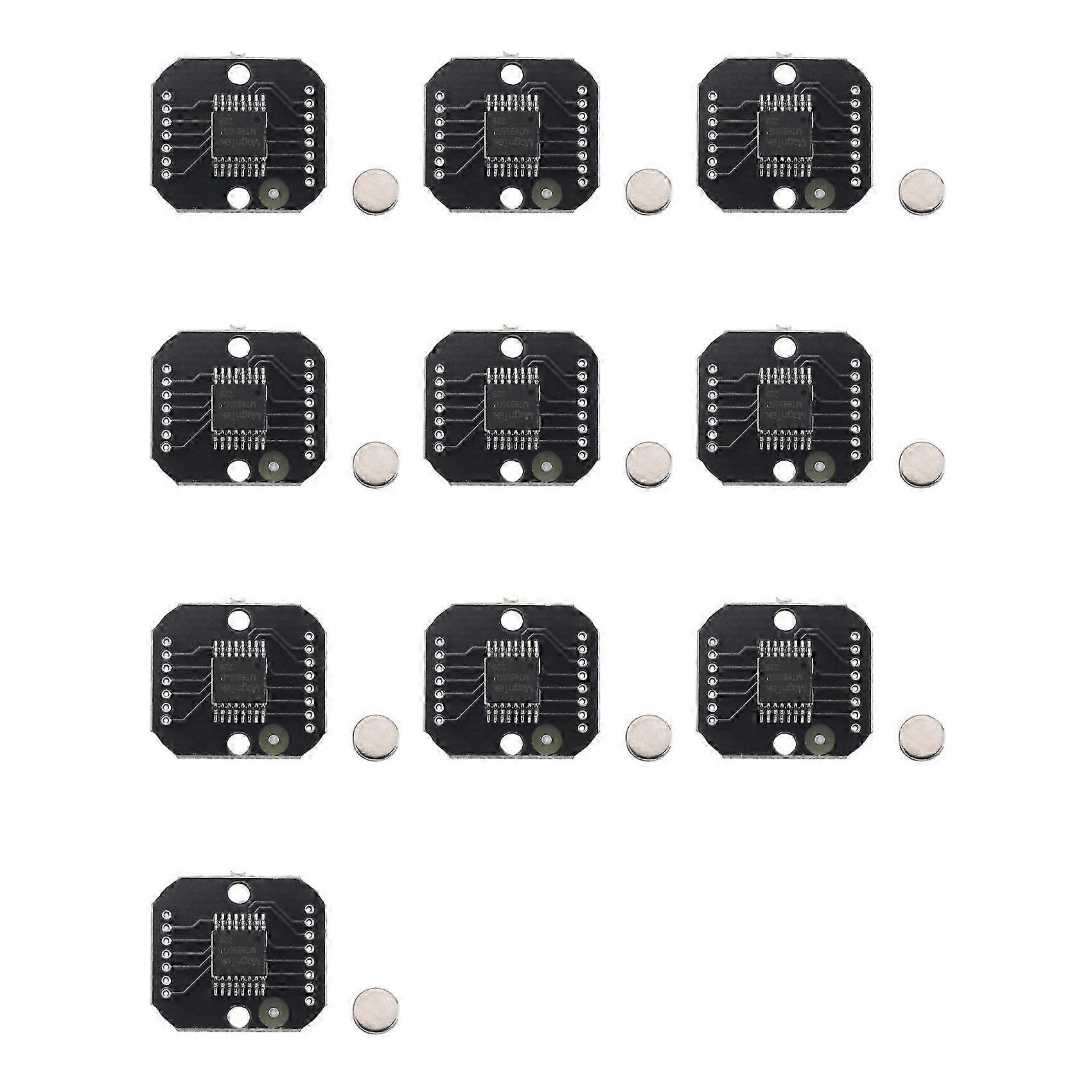 10X MT6835 Magnetic Encoder Module PWM/SPI Brushless Motor 21BIT Encoder Can Replace AS5048