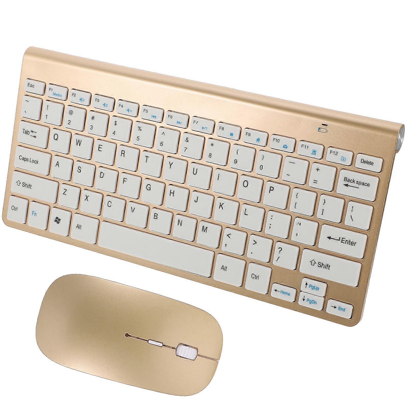 1 Set Wireless Keyboard Mouse Combo Plug and Play Multimedia Keyboard PC Mouse