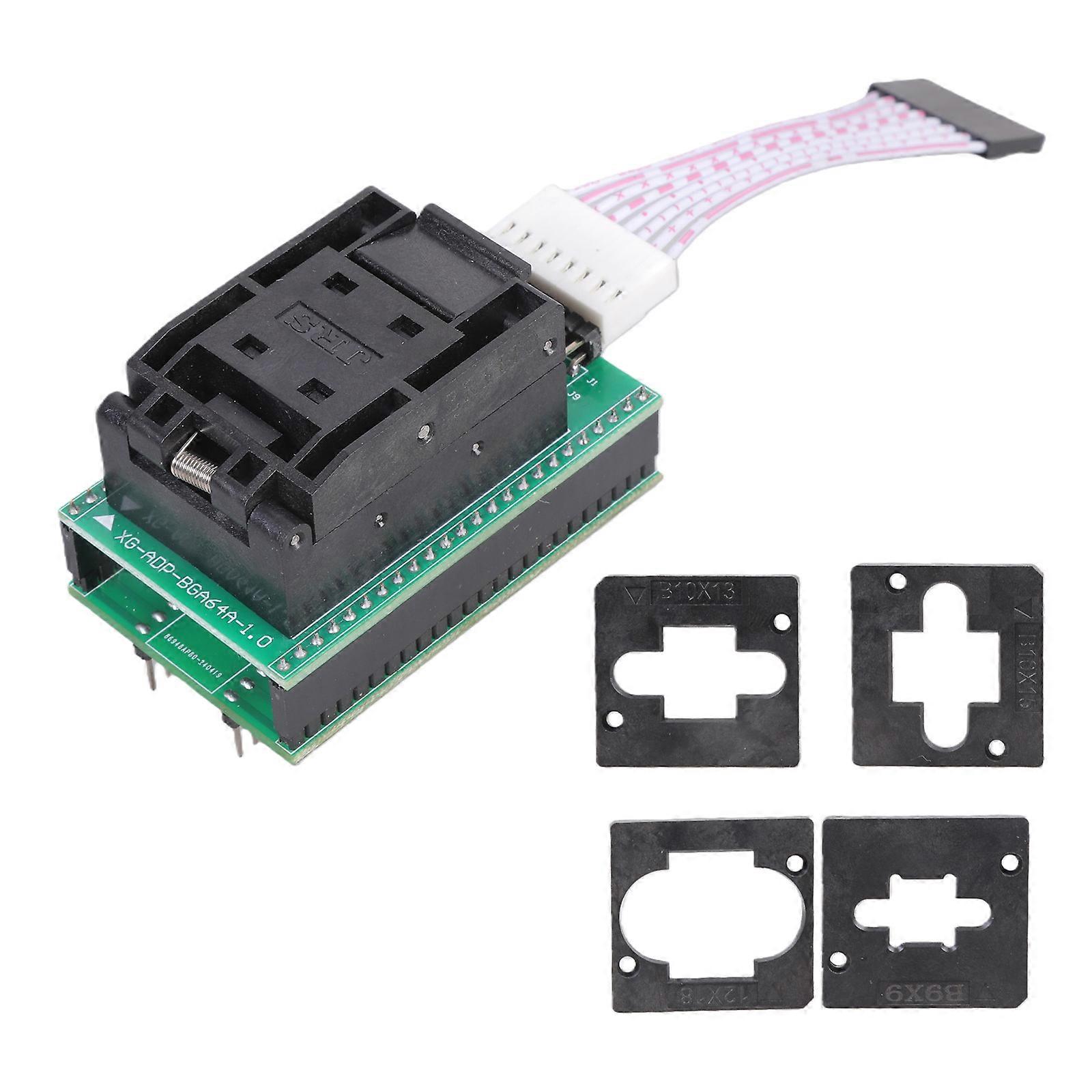 Multifunctional Chip Programmer Test Socket BGA64P-1.0 BGA64 PC48 Programmer Adapter Wire Burning Socket Board Multicolor