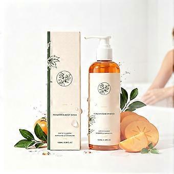 100 ml Persimmon Duschgel zur Bekämpfung von Körpergeruch, Feuchtigkeitspflege für reife Haut, regenerierend und reinigend mit natürlicher Persimone, Duschgel für Frauen und Männer
