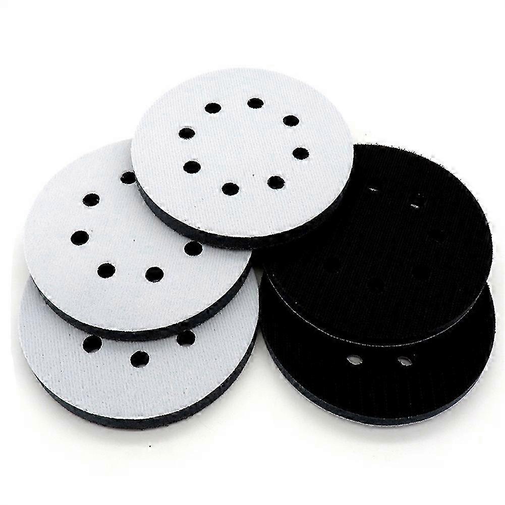5 Inch 8 Hole Hook & Loop Soft Sponge Foam Sanding Interface Pad