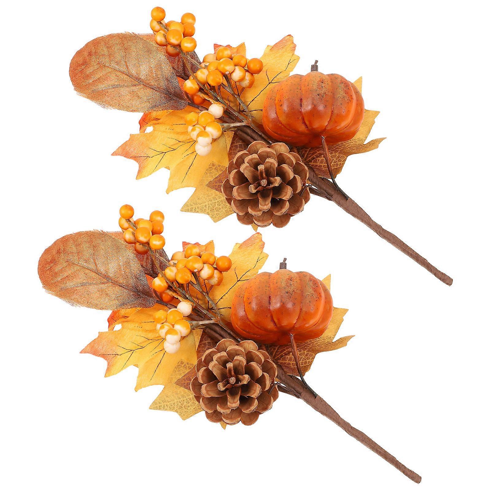 Realistic Maple Leaf Decor for Photo Prop Use 2Pcs