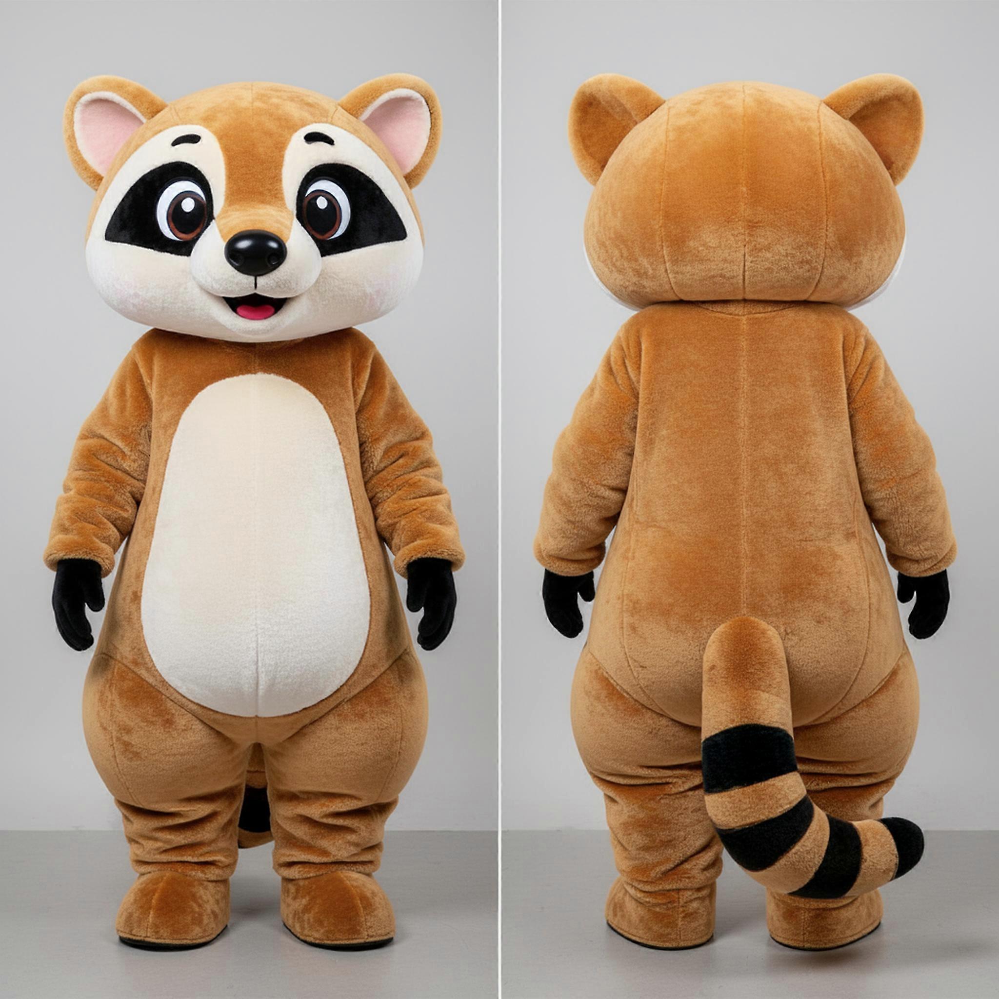 MASTICOT Tan Velvety Civet Mascot