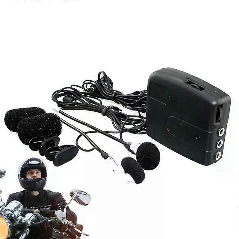 Wired Motorcycle Headset Full-Face Universal Earphone Intercom Volume Control Switch Universal Communication