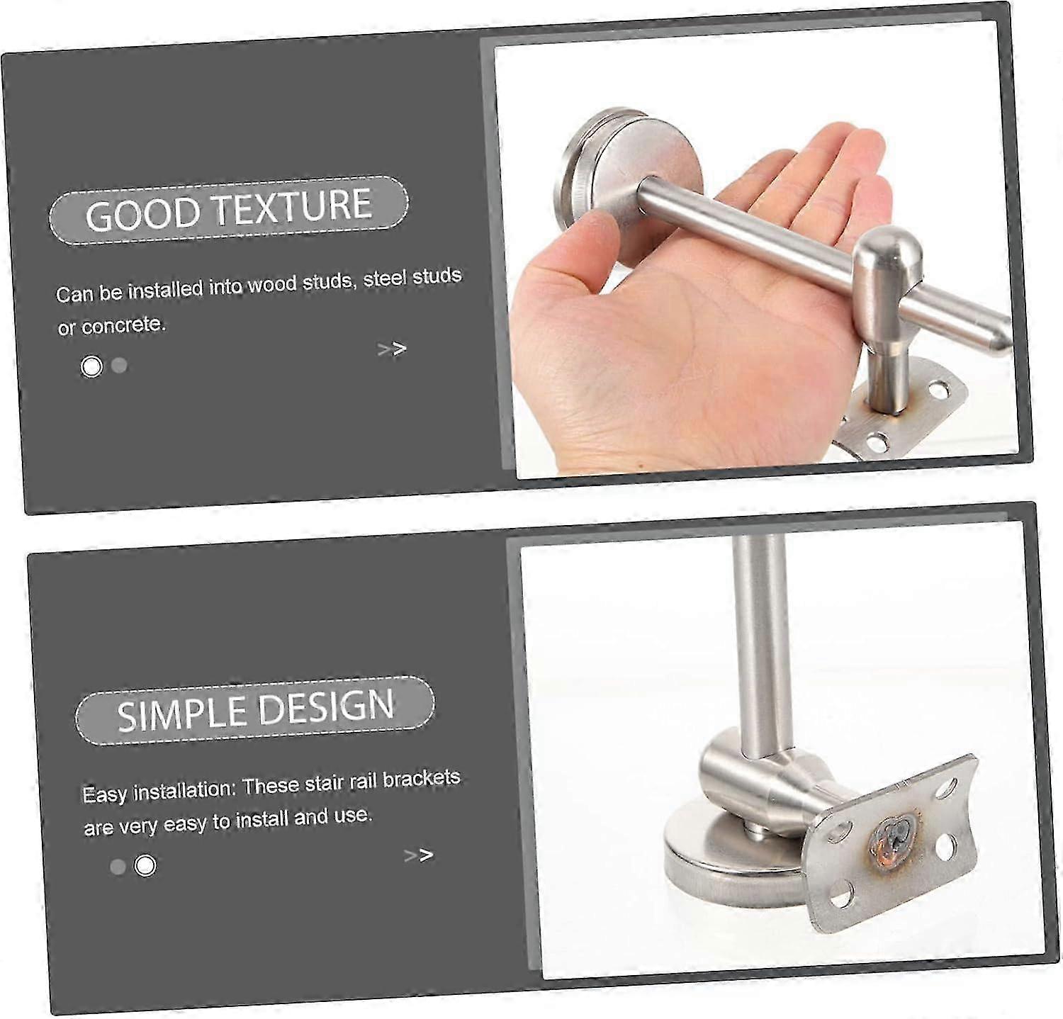 Versatile Stainless Steel Stair Support Brackets