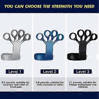 6 Pack Grip Strengthener Finger Stretcher compatible withearm Workout Hand Exerciser