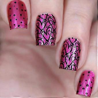 24 uñas postizas cortas cuadradas estilo francés