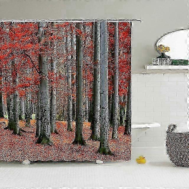 3D Forest Landscape Shower Curtain