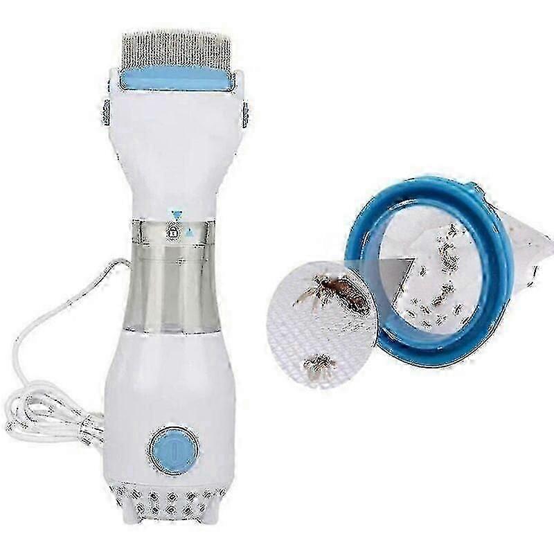Electric lice comb with suction function. Automatic head lice treatment (COS)