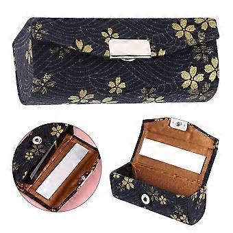 Lipstick Box Storage Case for 1Pcs Lipstick Makeup Organizing Bag Black