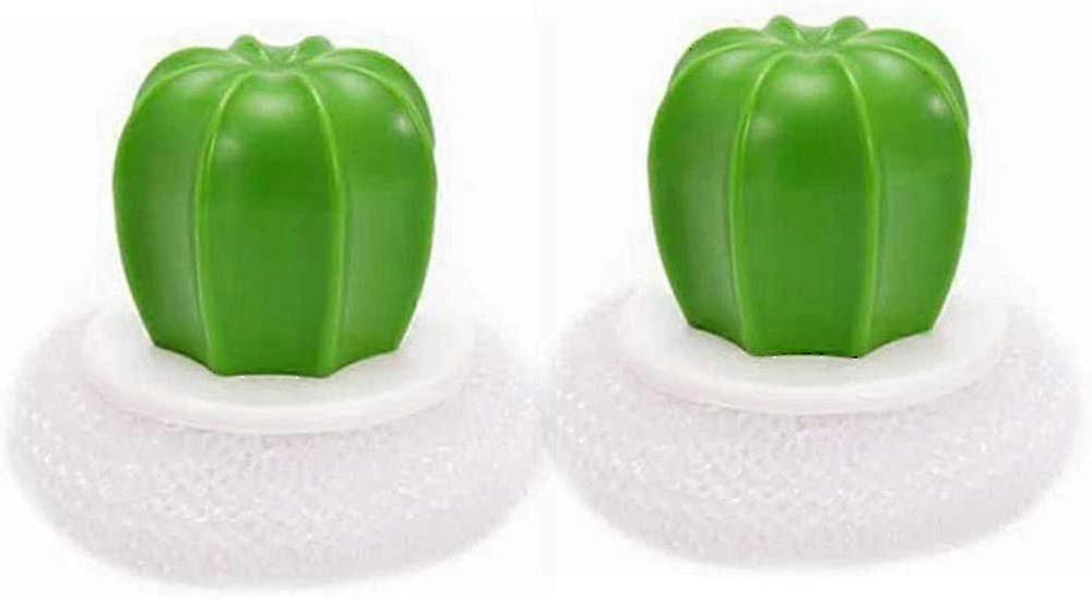 Cactus Wire Sponge Brush Duo