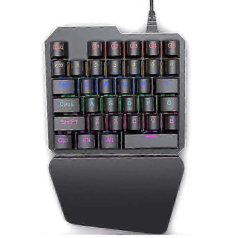 38-Key Luminous Mechanical Gaming Keypad