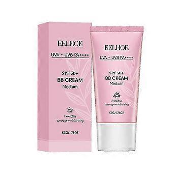 BB Cream with SPF 50 Sunscreen, Waterproof Sweatproof Full Coverage Tinted Moisturizer, 9 in 1 Face Foundation Concealer for Oily, Normal and Dry Skin