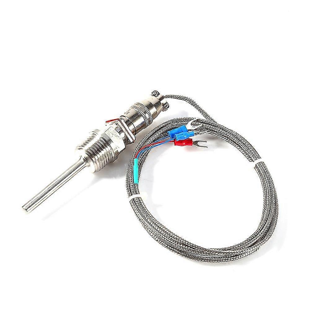 RTD PT100 Temperature Sensor, Probe 1/2 NPT Threads with 2 Meter Cable