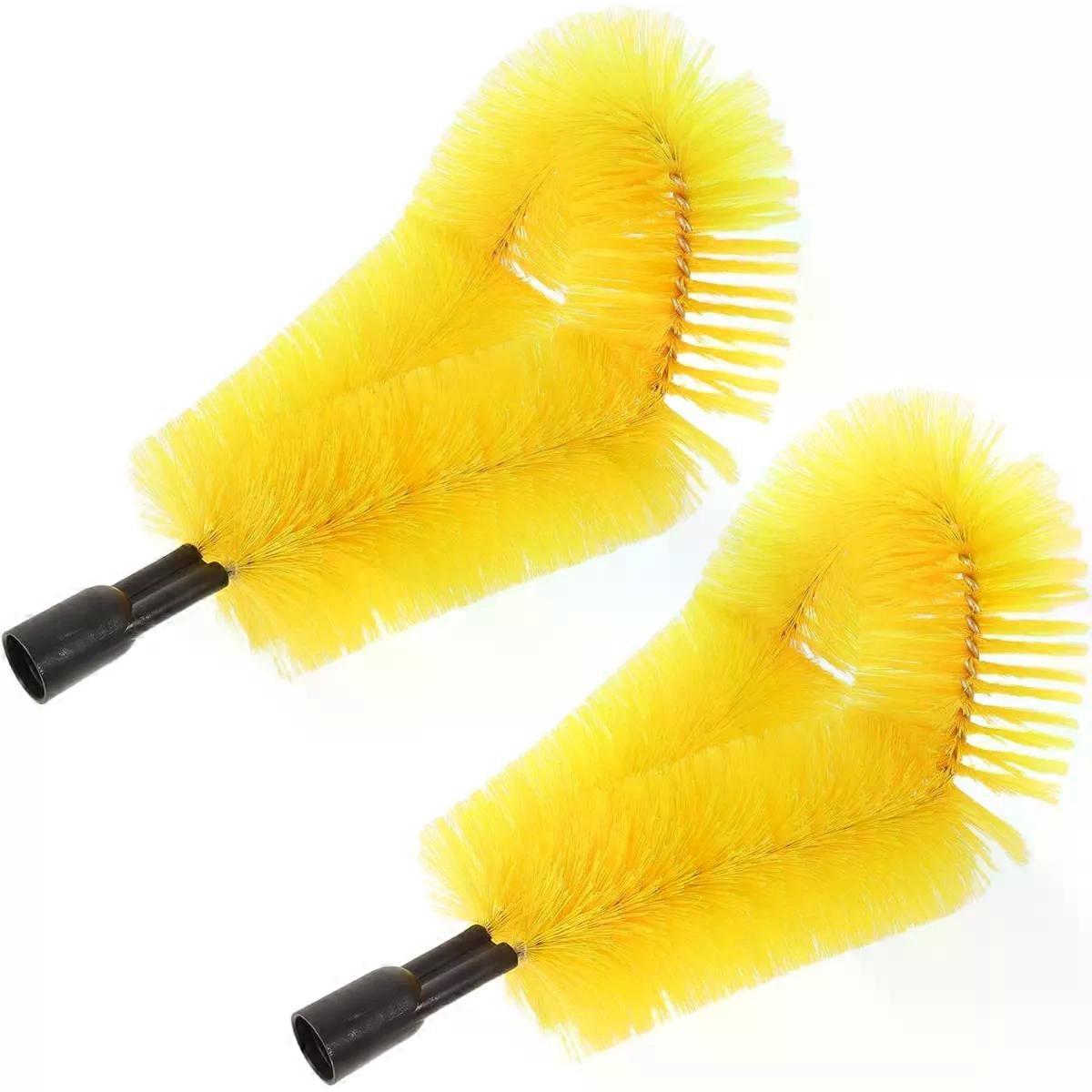 24mm Threaded Gutter Cleaning Brush Head 2pcs PP Nylon