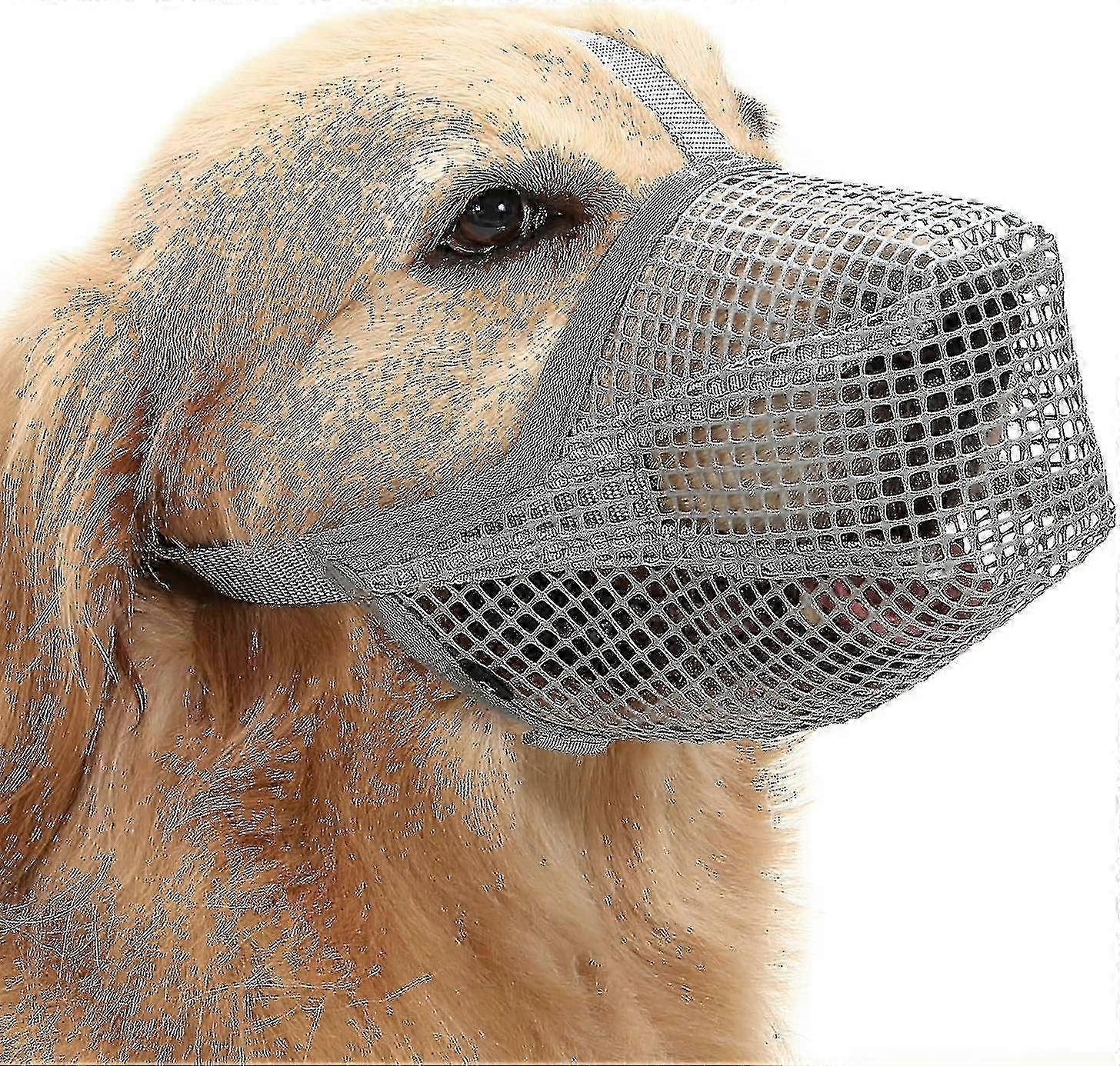Dog Muzzle, Soft Basket Muzzle compatible with Medium Large Dogs~