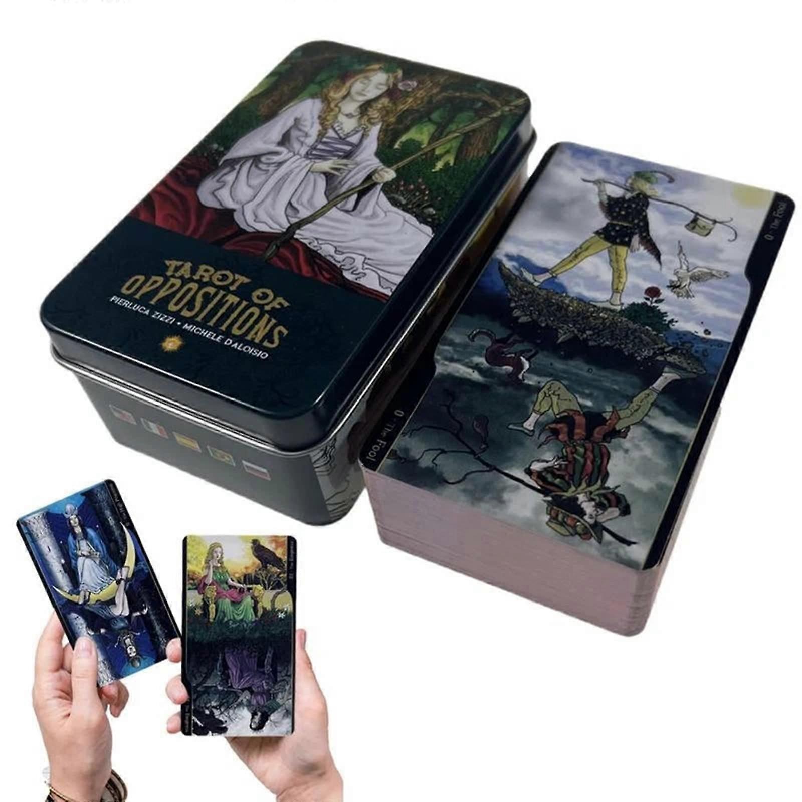 78-Card Tarot Deck With Guide & Iron Box