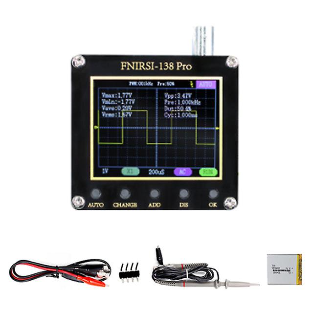 Fnirsi 138pro 2.4 Inch Oscilloscope Adjust Pwm Square Waves Output Singles Automatic Normal Trigger Modes Digital Oscilloscope