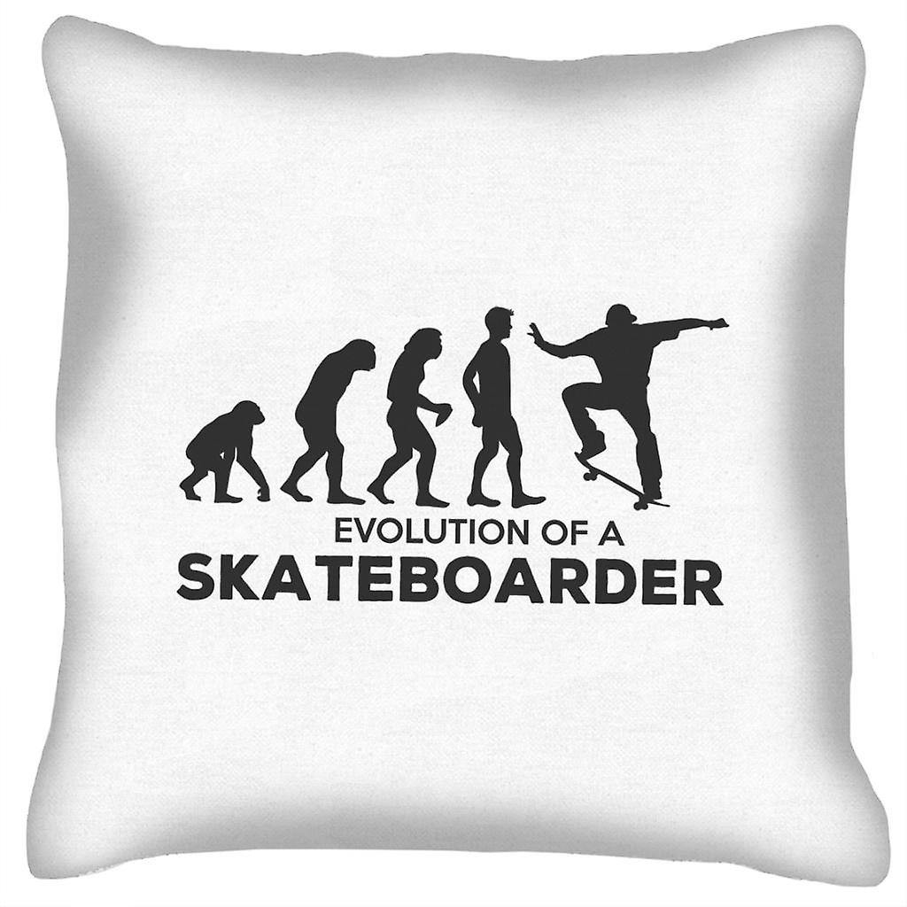 Evolution Of A Skateboarder Cushion
