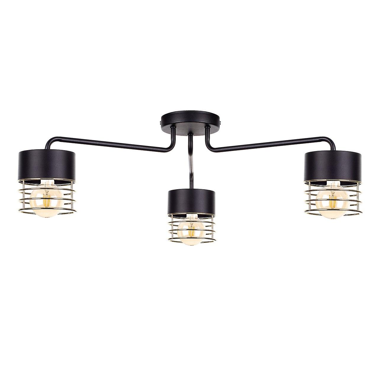 Keter Royal Multi Arm Semi Flush Ceiling Light Gold, 12cm, 3x E27
