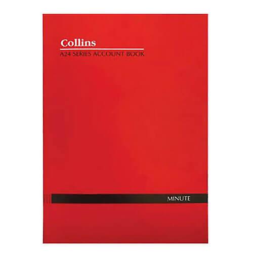 MINUTE Quality Collins Debden A24 Series Account Book Soft Red Cover A4 24 Page