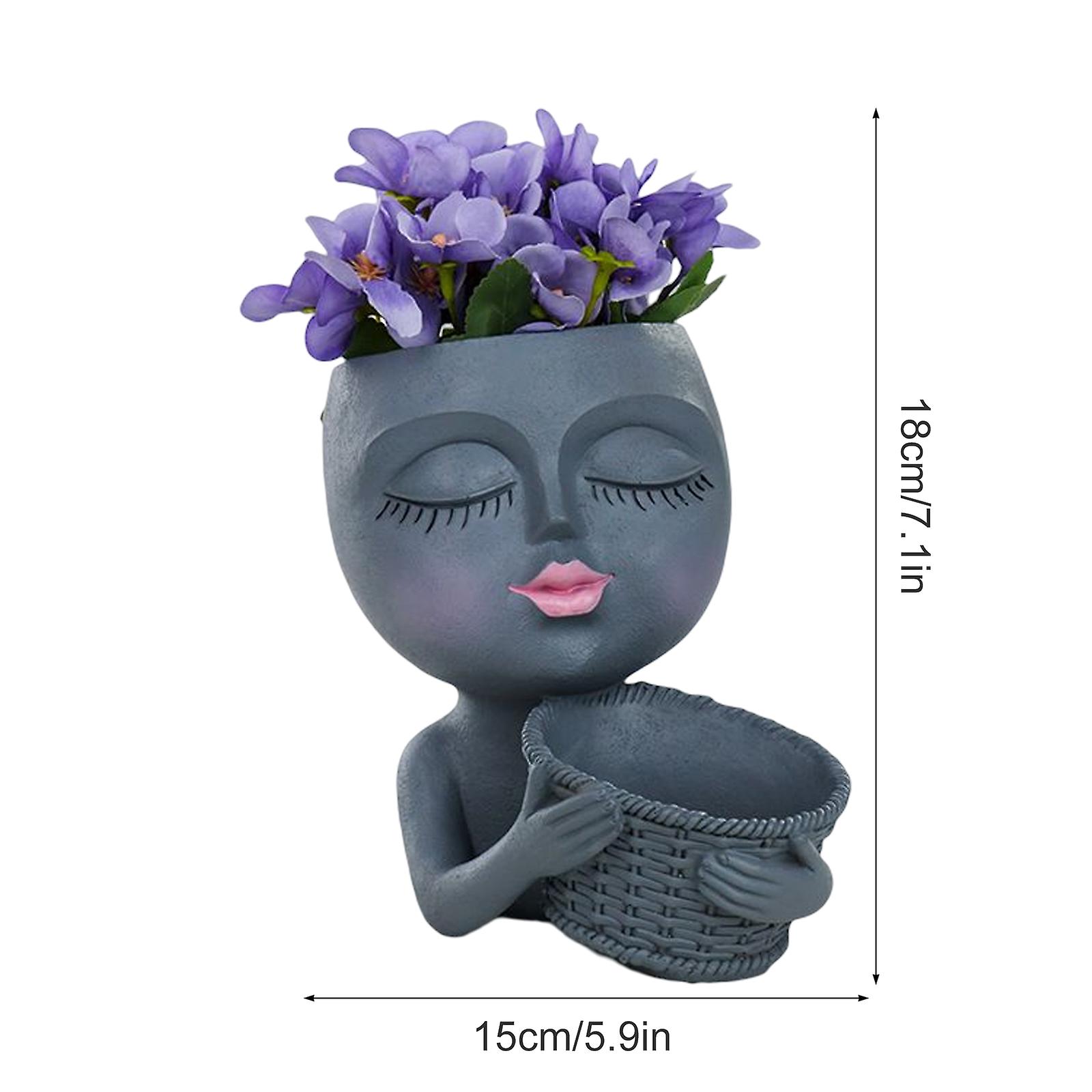 2023 Νέο, Head Planter-Face Planter-Girl Head Flower Pot, Lady Faces Plant Pots, Βάζο γυναικείας τέχνης