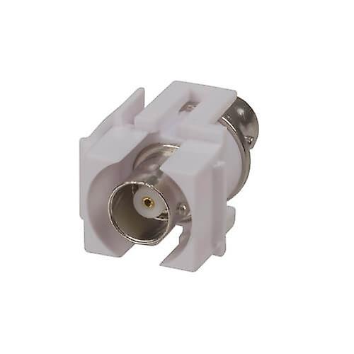 BNC-BNC SOCKED Keystone Insert Connector White Premium High Quality Perfect Gift