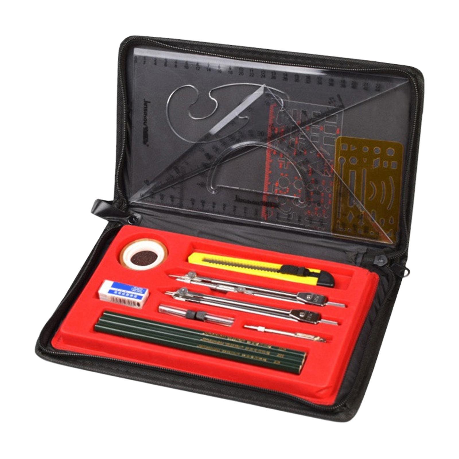 Geometry Math Set Metal Ergonomic Drawing Compass School Tool Circles