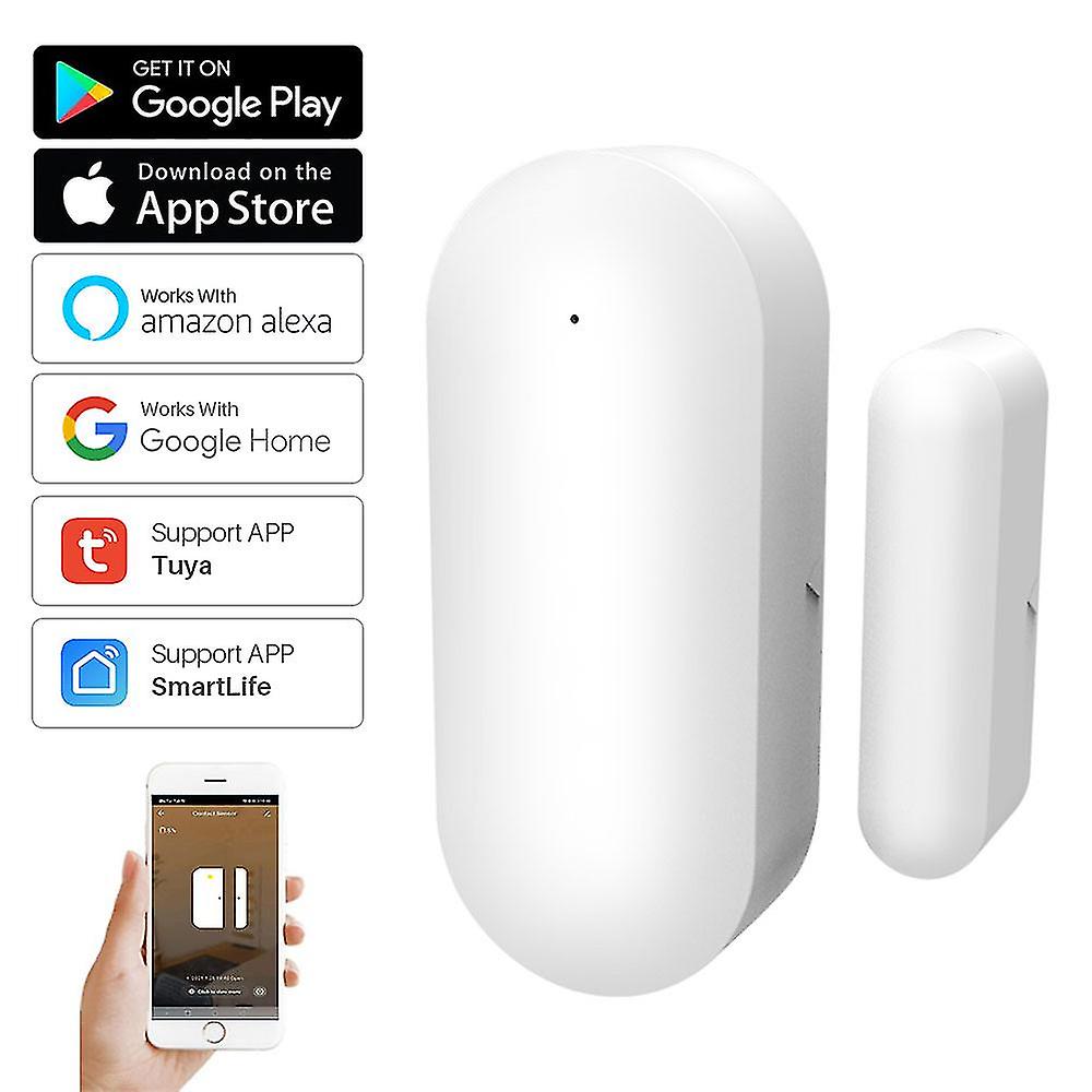 Tuya Smart Wifi Door Sensor Smart Door Open/closed Detectors Wifi Window Sensor Smartlife App Work With Google Home Alexa