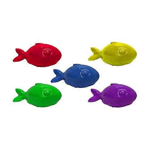 Multipet Lobberz Fish Squeak Throw Float Fetch Toy, Assorted, 1 Each/7 in