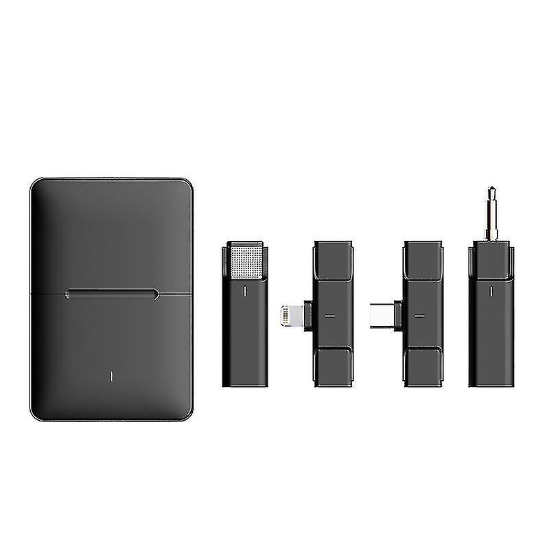 Wireless Lavalier Microphones With Charging Case For Interview Stream Of No