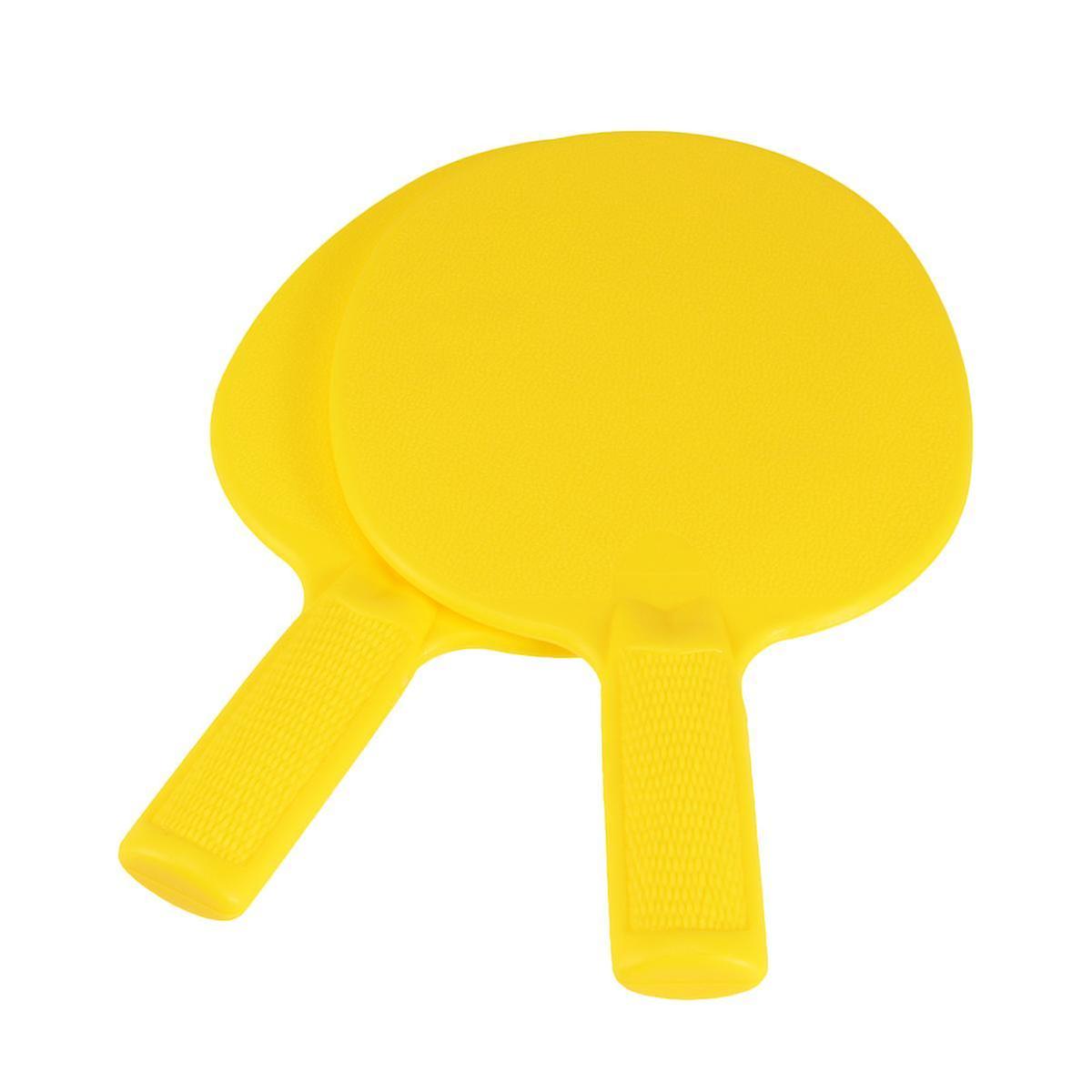 1 Pair Racket Bright Color Durable Lightweight Plastic Ping Pong Racket Racket For Kids Children