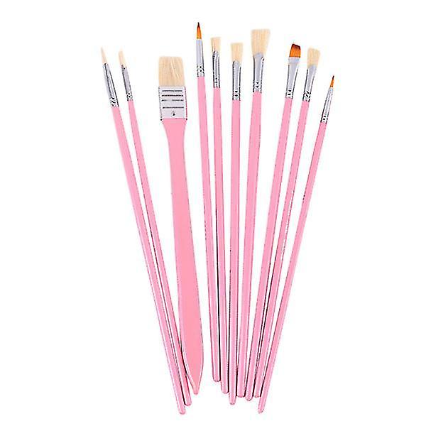 1 Set 10pcs Paint Brush Acrylic Brushes Acrylic Paintbrushes Set