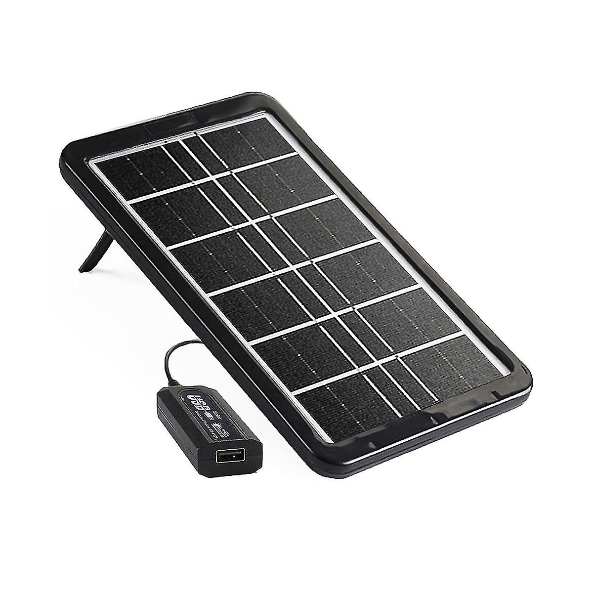 5v 6w Usb Solar Panel, Portable Efficiency Solar Panel Charr With Cable For Cellph Pow