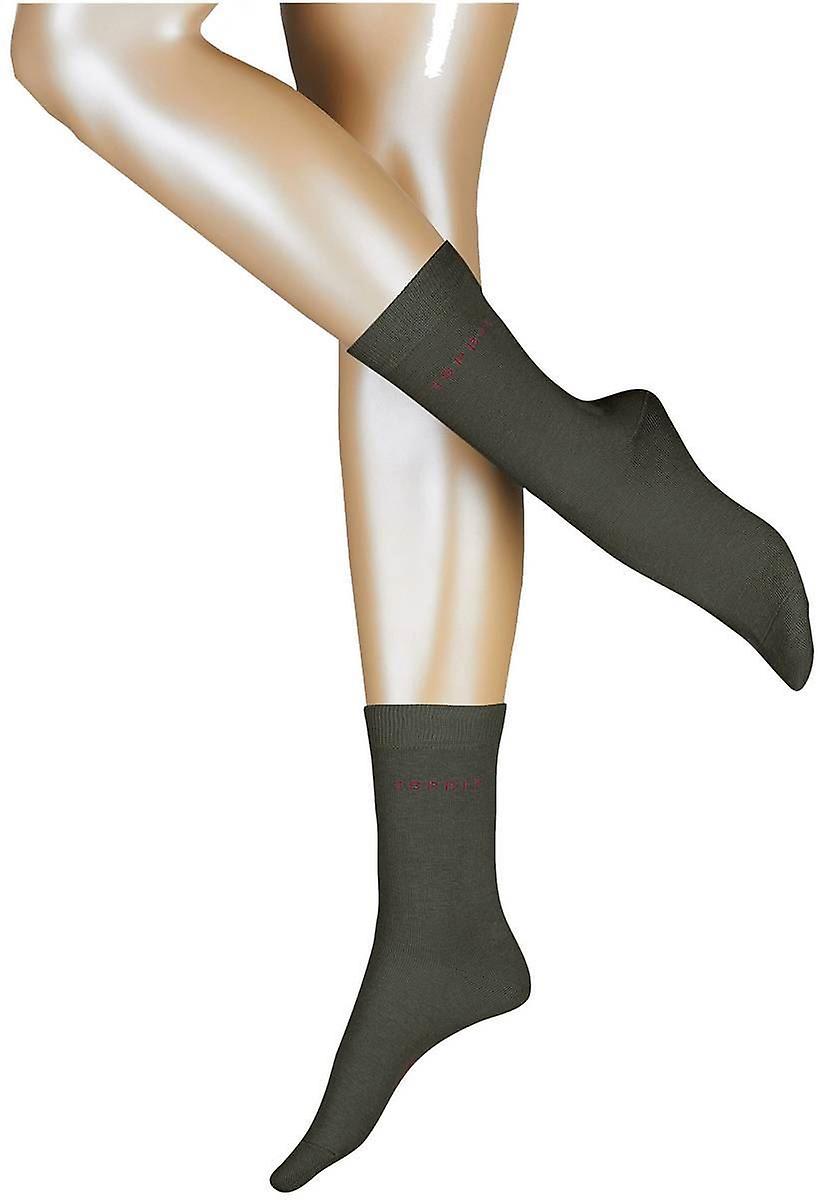 Esprit Uni 2 Pack Socks - Thyme Green