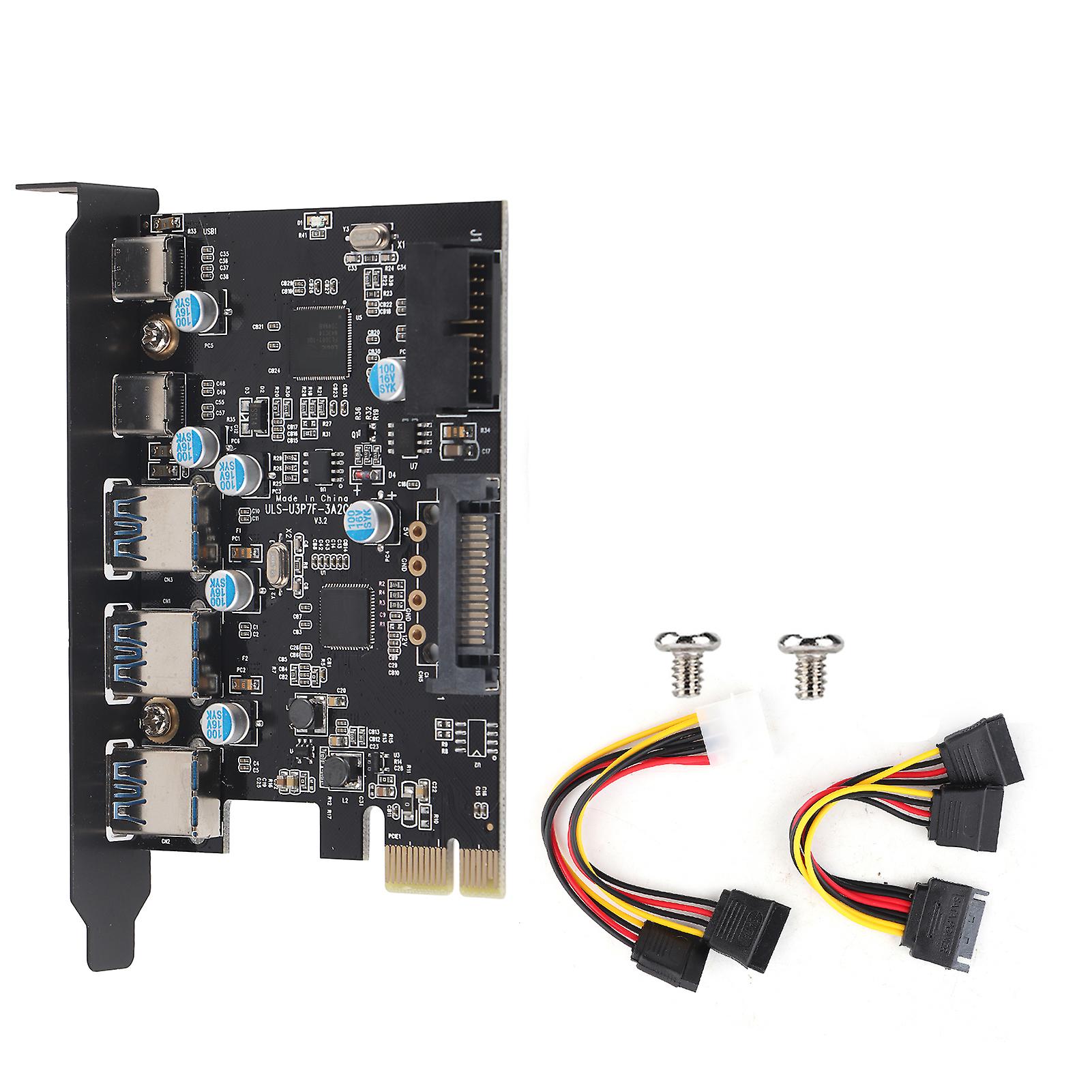 MultiFunctional PCB 5Port TypeC to PCIE Expansion Card PCIE Adapter Card