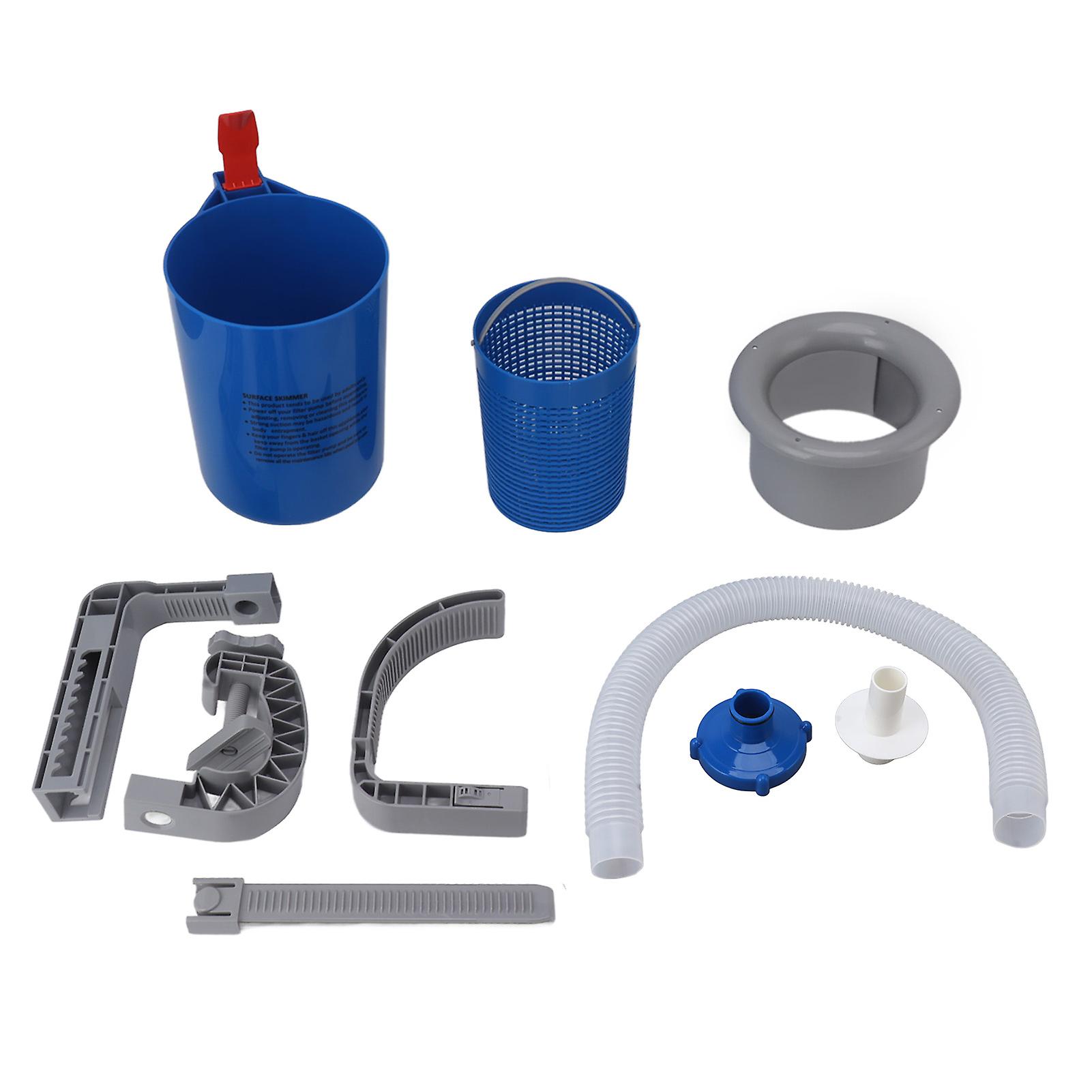 Above Ground Pool Surface Skimmer, Blue, Wall Mounted, Automatic, for Pool Cleaning