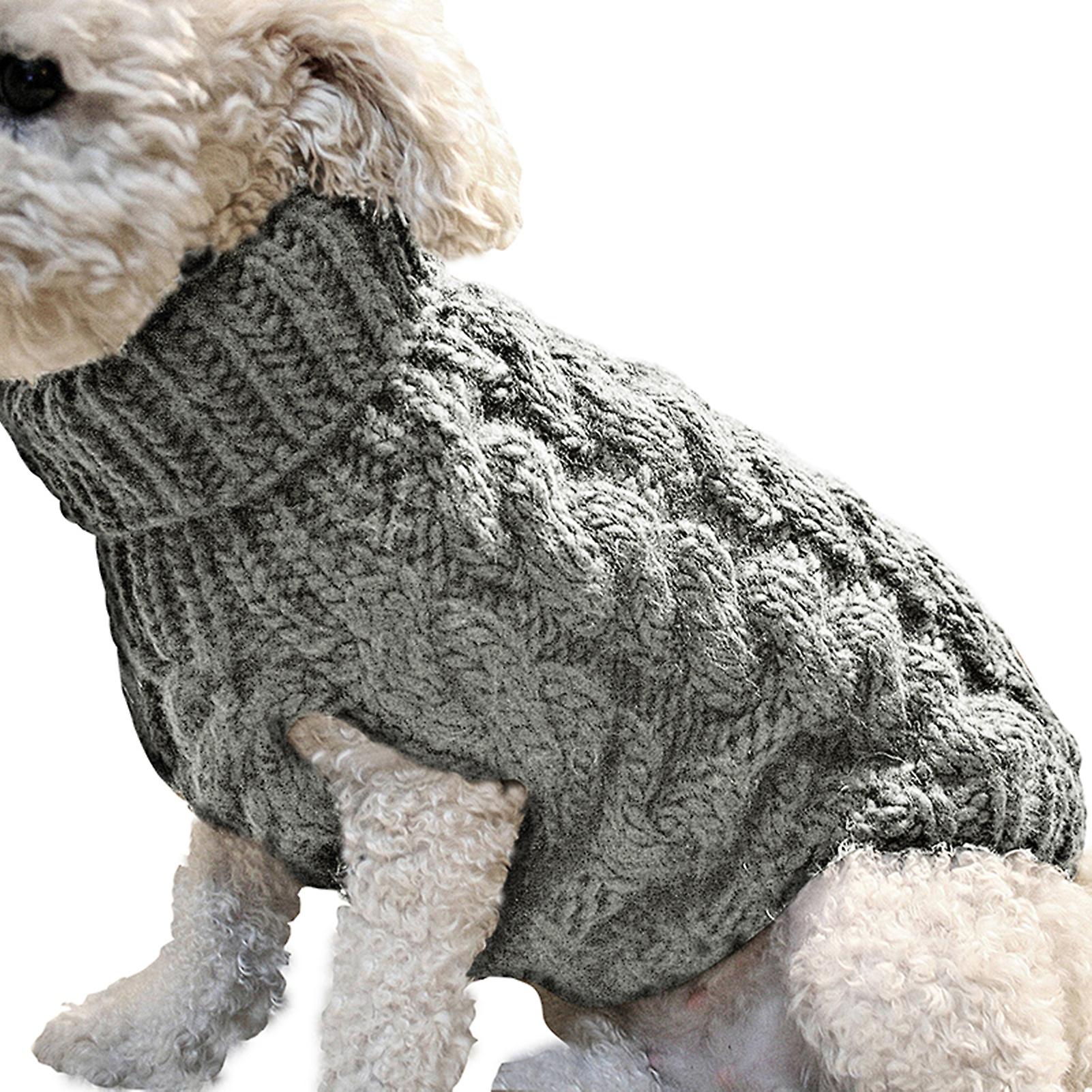 Pet Dog Kläder Söt Mjuk Tröja Ren Färg Husdjur Vinter HöstKläder