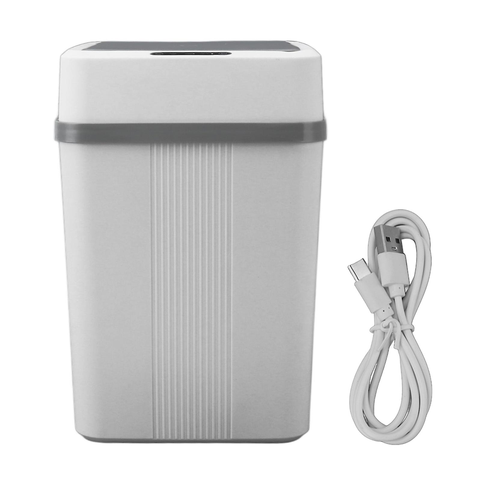 Motion Sensor Trash Can Smart Waterproof Automatic Garbage Can with Lid for Bedroom Bathroom Kitchen Office 12L