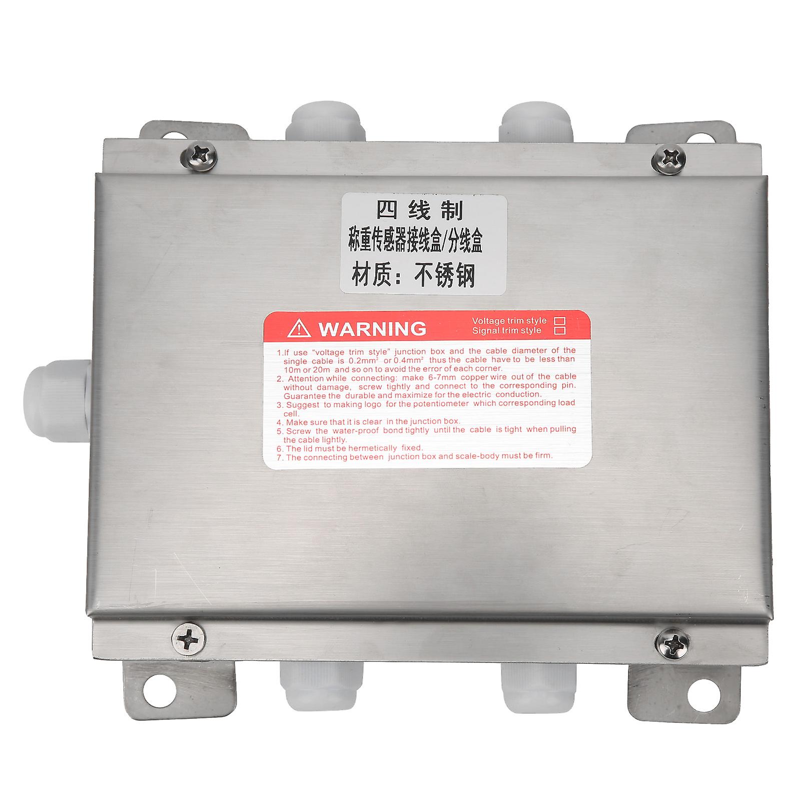 Fictory Loadometer Junction Box Fictory Stainless Steel Junction Box, Waterproof Loadometer Terminal Case for Industrial Supplies, Design,