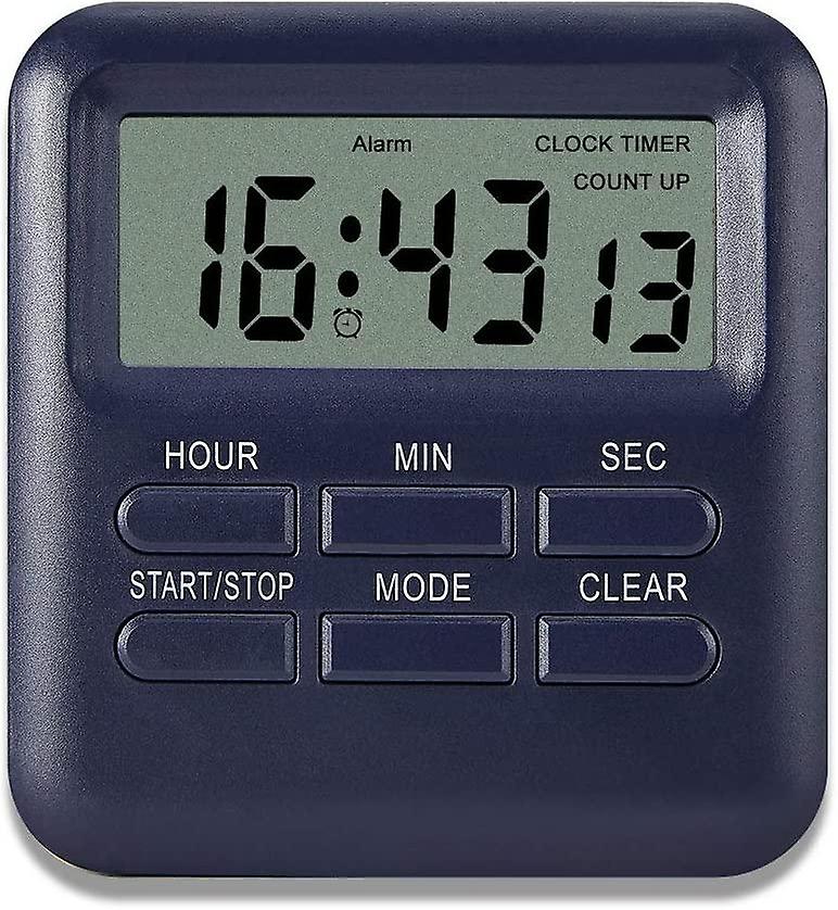 Digital Timer with 3 in 1 Clock/Alarm Clock Function, Magnetic Kitchen Timer, Countdown Stopwatch Ti