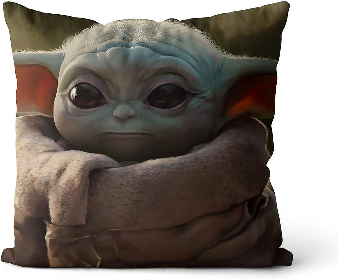 Μαξιλάρι Μαξιλαράκι Star Wars: Yoda the Mandalorian τετράγωνο βελούδινο-μαλακό μαξιλάρι Μοντέρνο διακοσμητικό μαξιλάρι Ρίξτε μαξιλάρι Home Διακοσμητικό μαξιλάρι καναπέ 45x4